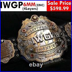 IWGP V4 Heavyweight Championship Belt 6MM ZINC 4 Layer Adult Size NJPW Title 6KG