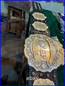 IWGP World Heavyweight Wrestling Championship Title Belt 4MM Zinc Metal Plates