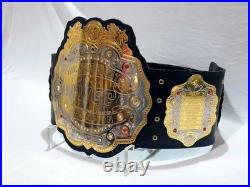 I-W-GP World Heavyweight Wrestling Championship V4 Replica Tittle Belt 2MM Brass