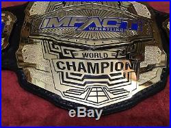 Impact World Championship Belt In 4mm Zinc Deep Etching & 24kt Gold Plated