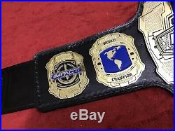 Impact World Championship Belt In 4mm Zinc Deep Etching & 24kt Gold Plated