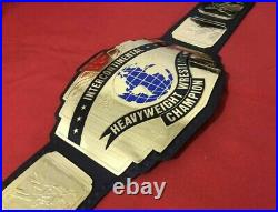 Intercontinental Black Heavyweight Championship Wrestling Leather Belt Black 2MM