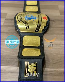 Intercontinental Block Heavyweight Championship Replica Belt BlackStrap Red Logo