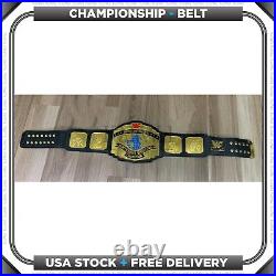 Intercontinental Block Heavyweight Championship Replica Belt BlackStrap Red Logo