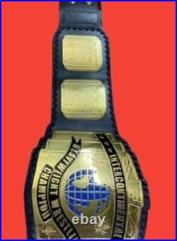 Intercontinental Block Heavyweight Championship Wrestling Leather Belt Black2mm