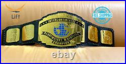 Intercontinental Block Heavyweight Championship Wrestling Leather Belt Black 2MM