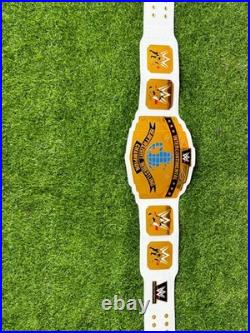 Intercontinental Heavy Weight Championship Replica Tittle Belt White Strap 2MM