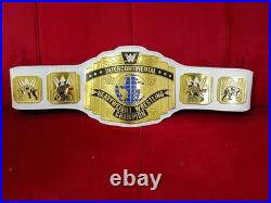 Intercontinental Heavy Weight Championship Replica Tittle Belt White Strap 6MM