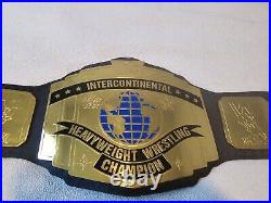 Intercontinental Heavyweight Championship Wrestling Leather Belt Black 2MM Adult