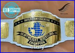 Intercontinental Heavyweight Championship Wrestling Replica Belt White 4MM Brass