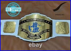 Intercontinental Heavyweight Championship Wrestling Replica Belt White 4MM Brass