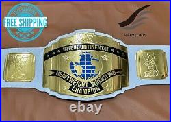 Intercontinental Heavyweight Championship Wrestling Replica Belt White 4MM Brass