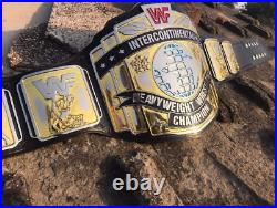 Intercontinental Heavyweight Wrestling Championship Leather Belt 4MM Zinc