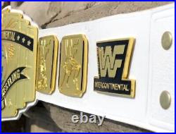 Intercontinental Heavyweight Wrestling Championship Replica Belt White 2MM Brass
