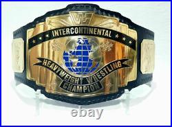 Intercontinental Replica Championship Wrestling Belt 2MM Brass Plates Adult Size
