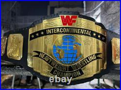Intercontinental championship belt Wrestling Belt 2mm brass Adult Size Red logo