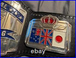 International Heavyweight Wrestling Championship Leather Belt 4MM Zinc