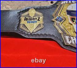 Internet Championship stacked skull championship belt 2mm brass