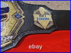 Internet Championship stacked skull championship belt 2mm brass