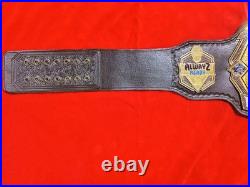 Internet Championship stacked skull championship belt 2mm brass