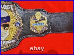 Internet Championship stacked skull championship belt 2mm brass