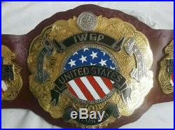 Iwgp UNITED STATES championship belt adult size replica 4MM THICK PLATES