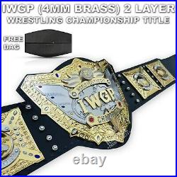 Iwgp V5 Njpw World Heavyweight Championship Belt 4mm Brass/zinc 2,3,4 Layers