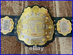 Iwgp heavy weight wrestling championship belt. Adult size thick plates