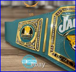 Jacksonville Jaguars NFL Championship Wrestling Belt 2mm Brass Adult Size Jacksonville Jaguars NFL Championship Wrestling Belt 2mm Brass Adult Size