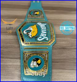 Jacksonville Jaguars NFL Championship Wrestling Belt 2mm Brass Adult Size Jacksonville Jaguars NFL Championship Wrestling Belt 2mm Brass Adult Size