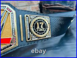 John Cena 17 Times New Undisputed Championship Replica Belt 6mm Zinc Adult