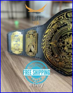 LUCHA Underground Championship Replica Title Belt 4mm Brass Original Leather