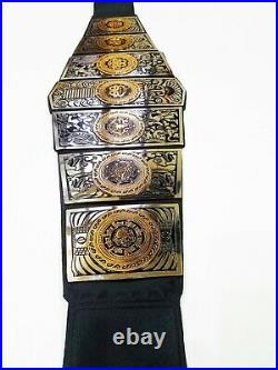 LUCHA Underground Gift of the God Championship Title Belt Premium Finish 4 mm