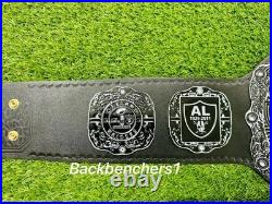 Los Angeles Raiders Championship Legacy Title Belt Adult's Size 2MM Brass Los Angeles Raiders Championship Legacy Title Belt Adult's Size 2MM Brass
