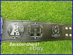Los Angeles Raiders Championship Legacy Title Belt Adult's Size 2MM Brass Los Angeles Raiders Championship Legacy Title Belt Adult's Size 2MM Brass