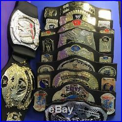 Lot Of 11 Used WWE WWF ECW Foam Championship Belts JAKKS Pacific Mattel