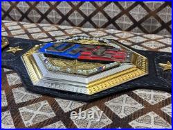 MMA Freedom 250 WHITEHOUSE Championship Belt Replica 3D Zinc Metal, Leather