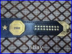 MMA Freedom 250 WHITEHOUSE Championship Belt Replica 3D Zinc Metal, Leather