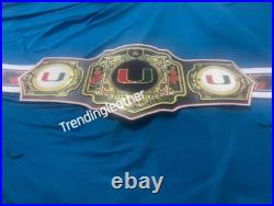 Miami Hurricanes Legacy Title Championship Belt Adult Size Replica Miami Hurricanes Legacy Title Championship Belt Adult Size Replica