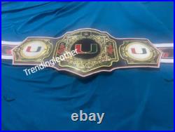 Miami Hurricanes Legacy Title Championship Belt Adult Size Replica Miami Hurricanes Legacy Title Championship Belt Adult Size Replica