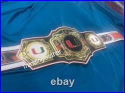 Miami Hurricanes Legacy Title Championship Belt Adult Size Replica Miami Hurricanes Legacy Title Championship Belt Adult Size Replica