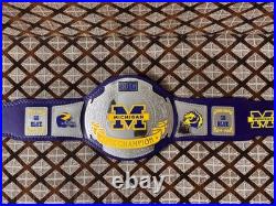 Michigan Championship Belt-Custom Wrestling Style-Nickel plated 2mm Brass On