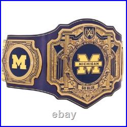 Michigan Wolverines Championship Title Belt Football Replica Size 2mm Brass Michigan Wolverines Championship Title Belt Football Replica Size 2mm Brass