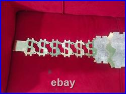 Million Dollar Championship Gold Plated Belt Zinc Metal Belt 4mm