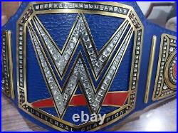 NEW Blue Universal Championship Belt Adult Size Wrestling Replica Title
