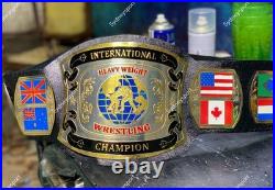 NEW INTERNATIONAL HEAVYWEIGHT WRESTLING CHAMPIONSHIP BELT ADULT SIZE 2mm BRASS