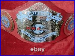 NEW Oklahoma national heavy weight champion ship wrestling belt 2mm ZINC