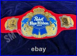 NEW Pabst Blue Ribbon Championship belt Adult Size Replica 2mm ZINC