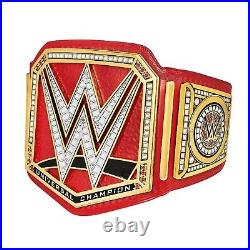 NEW RED Universal Championship Belt Adult Size Wrestling Replica Title 2mm Metal