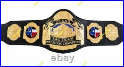 NEW TEXAS TAG TEAM WRESTLING CHAMPIONSHIP BELT ADULT SIZE 2mm BRASS